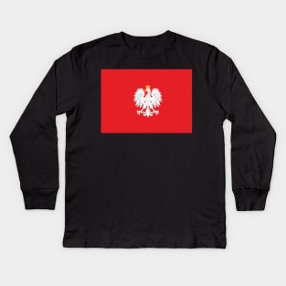 POLISH EAGLE Kids Long Sleeve T-Shirt